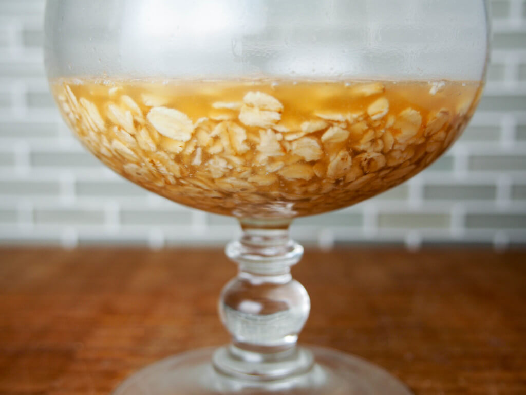 soaking oats in apple juice