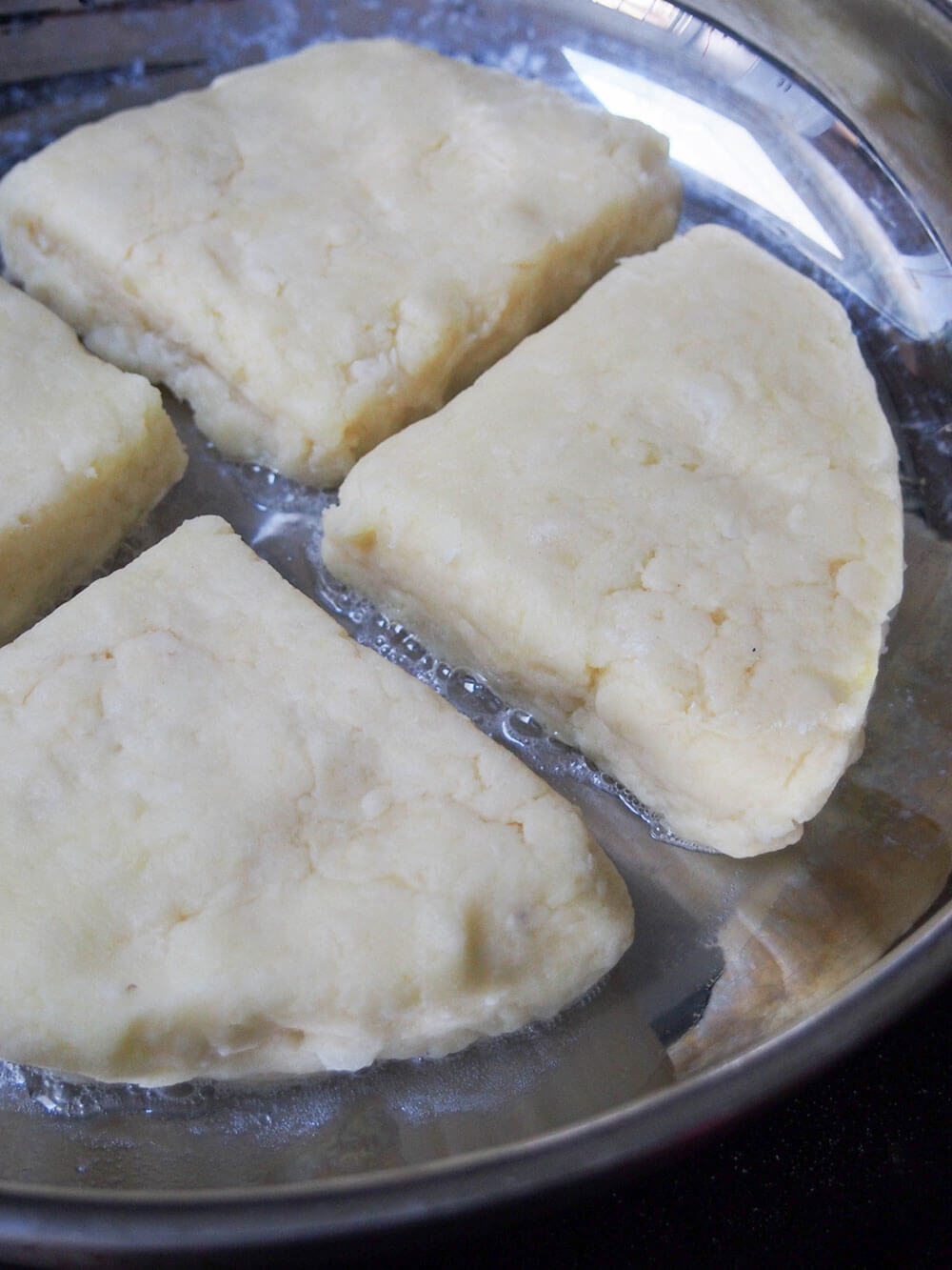 cooking Parsnip and potato farl (potato scones)