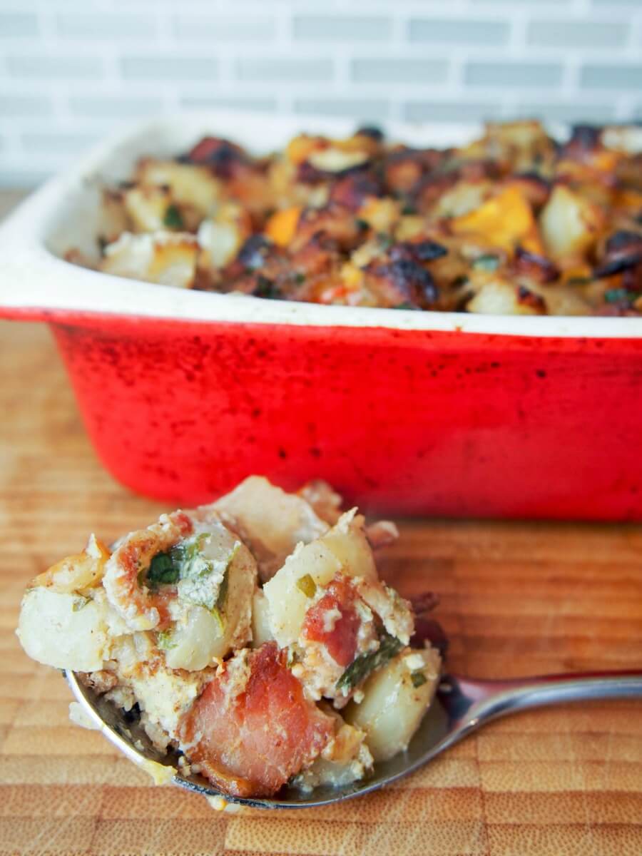 Jerusalem artichoke and persimmon stuffing