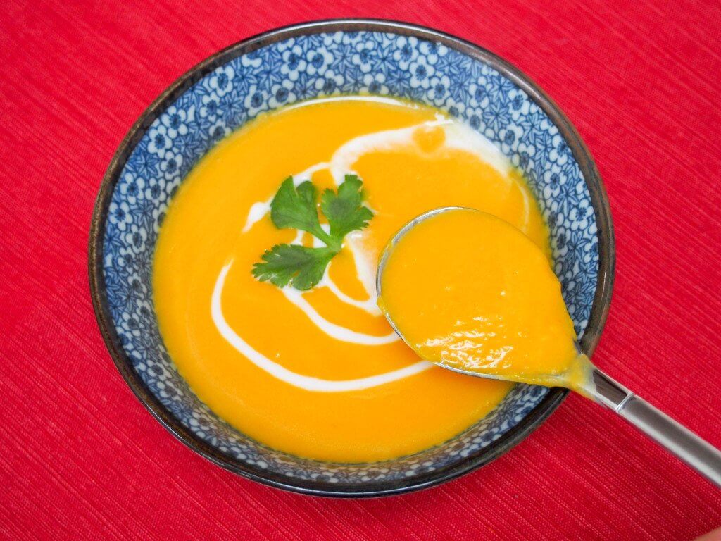 The easiest lemongrass and squash soup