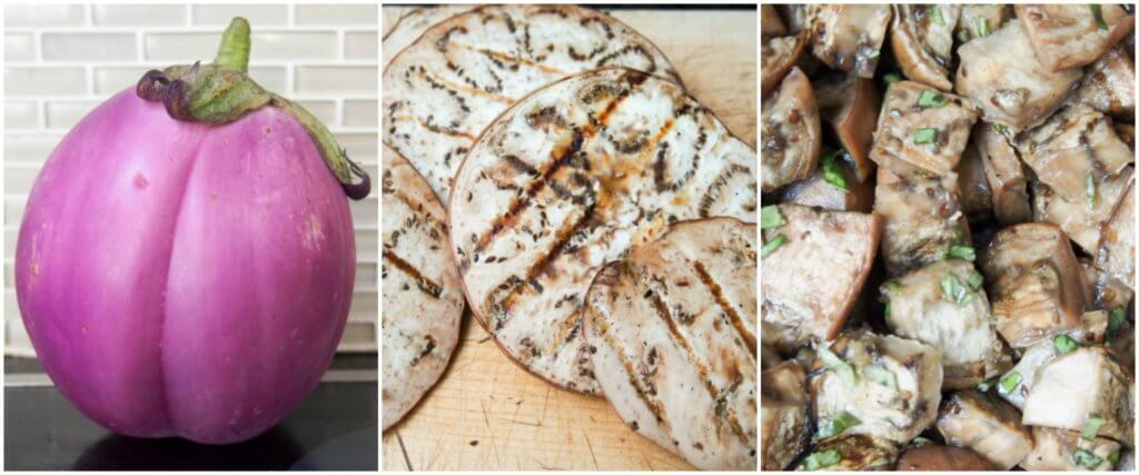 making marinated eggplant