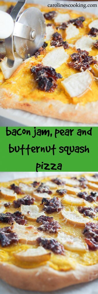 This bacon jam, pear and butternut squash pizza