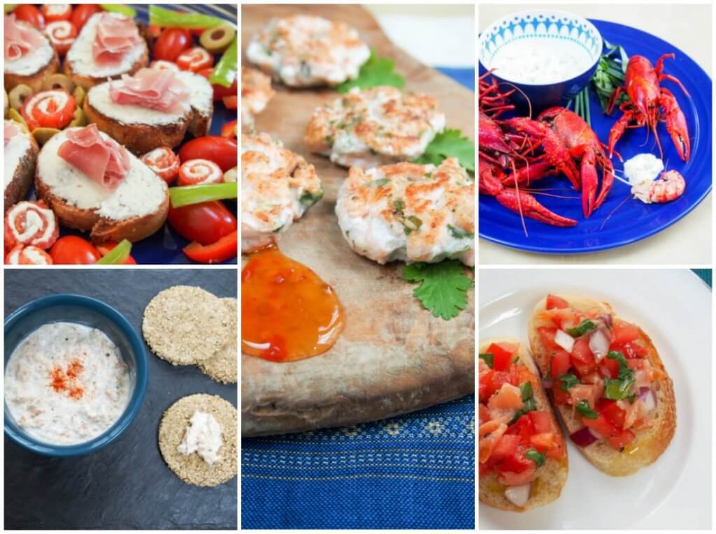 seafood finger food - feast of the seven fishes