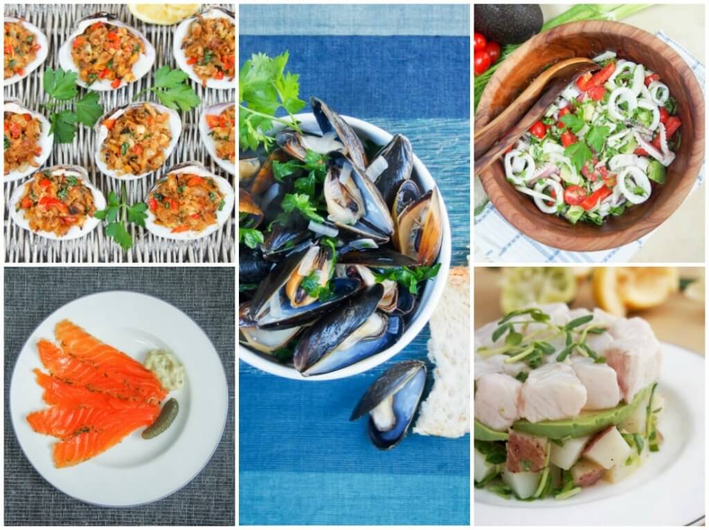 seafood small plates & salad - feast of the seven fishes