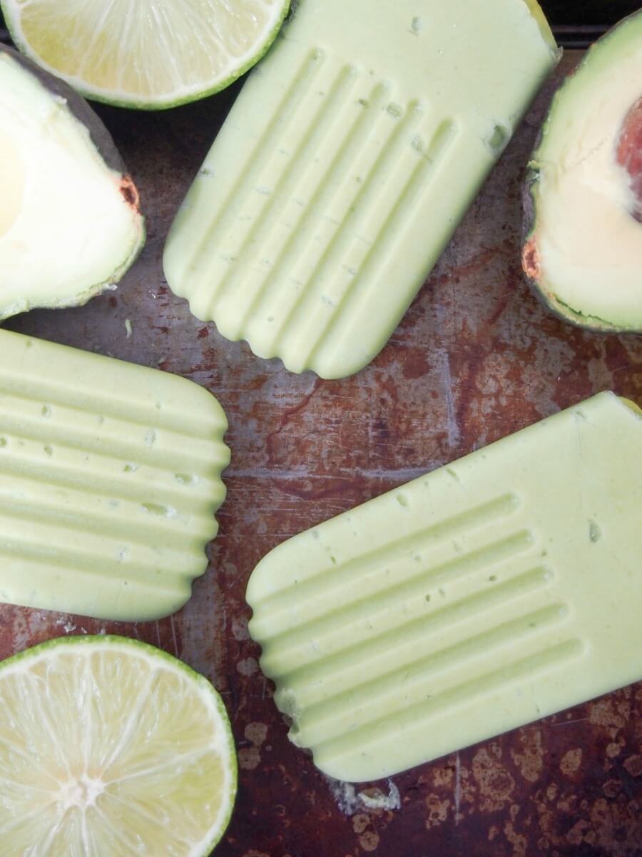 Avocado paletas (Mexican avocado ice pops)