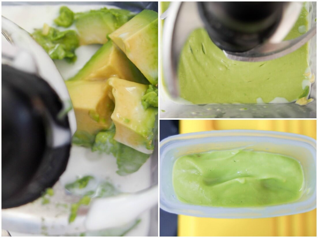 making Avocado paletas (Mexican avocado ice pops)