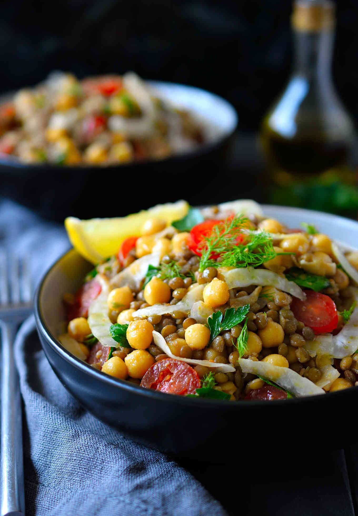 bean lentil salad