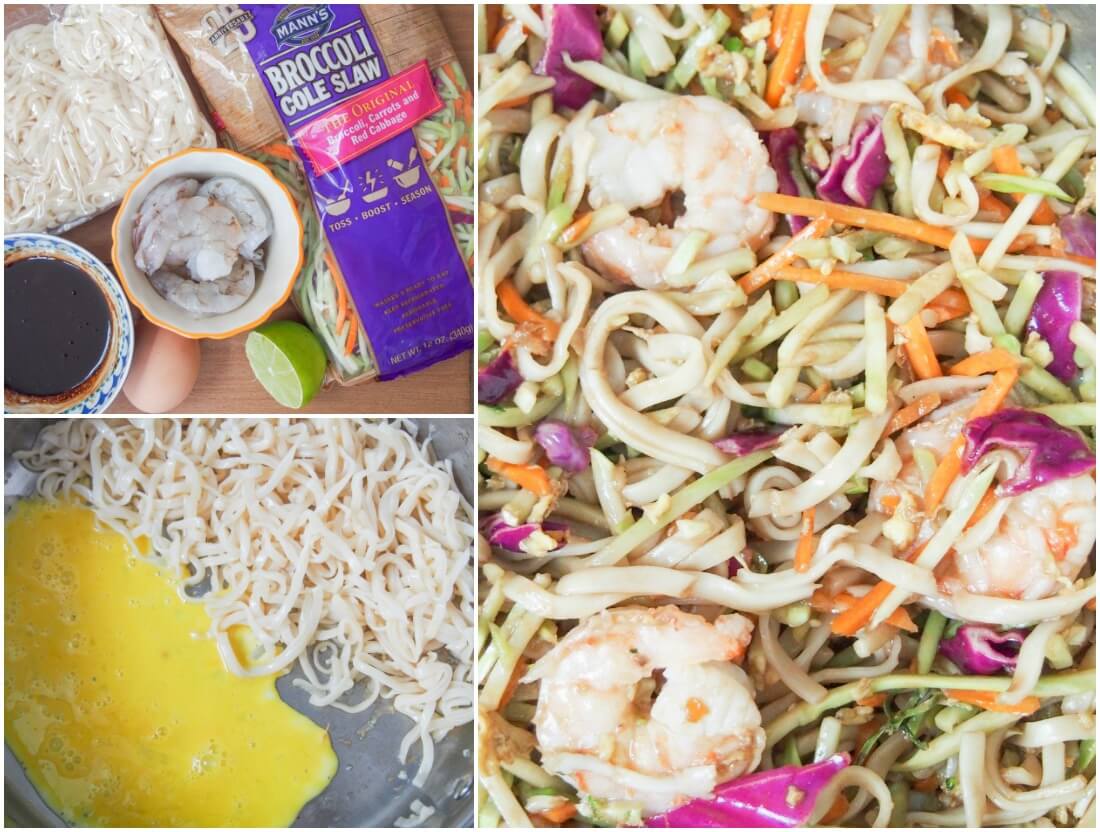 making easy pad Thai recipe