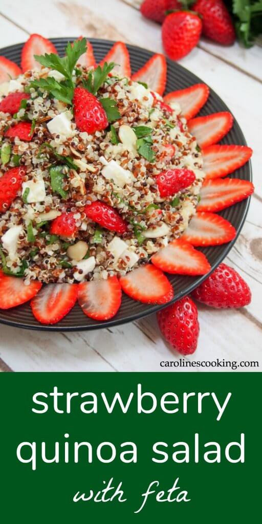 strawberry quinoa salad with feta
