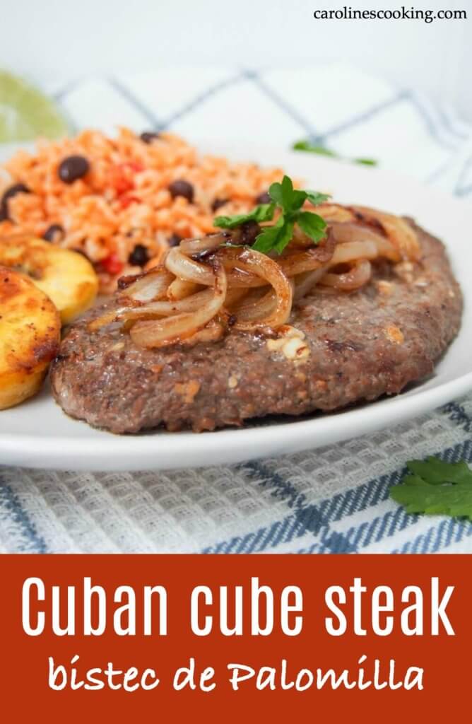 Cuban cube steak - bistec de Palomilla