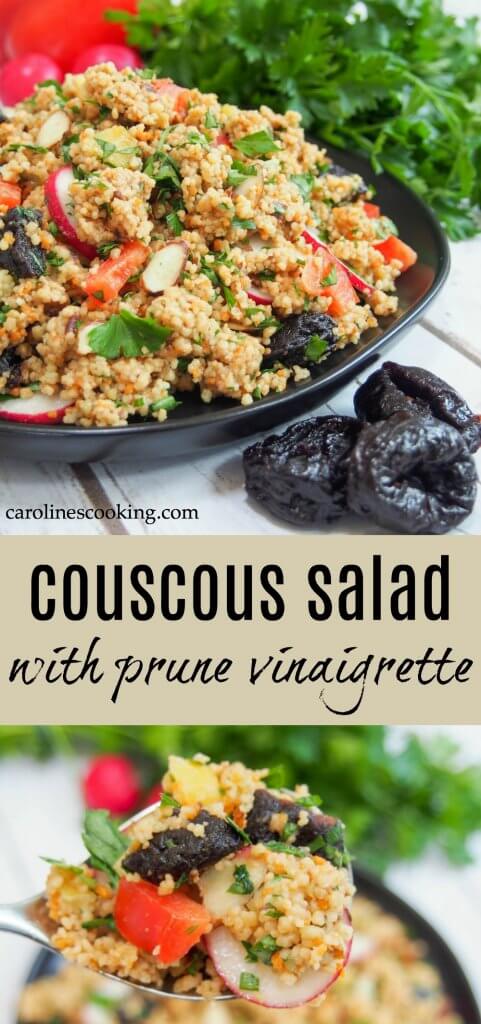 couscous salad with prune vinaigrette