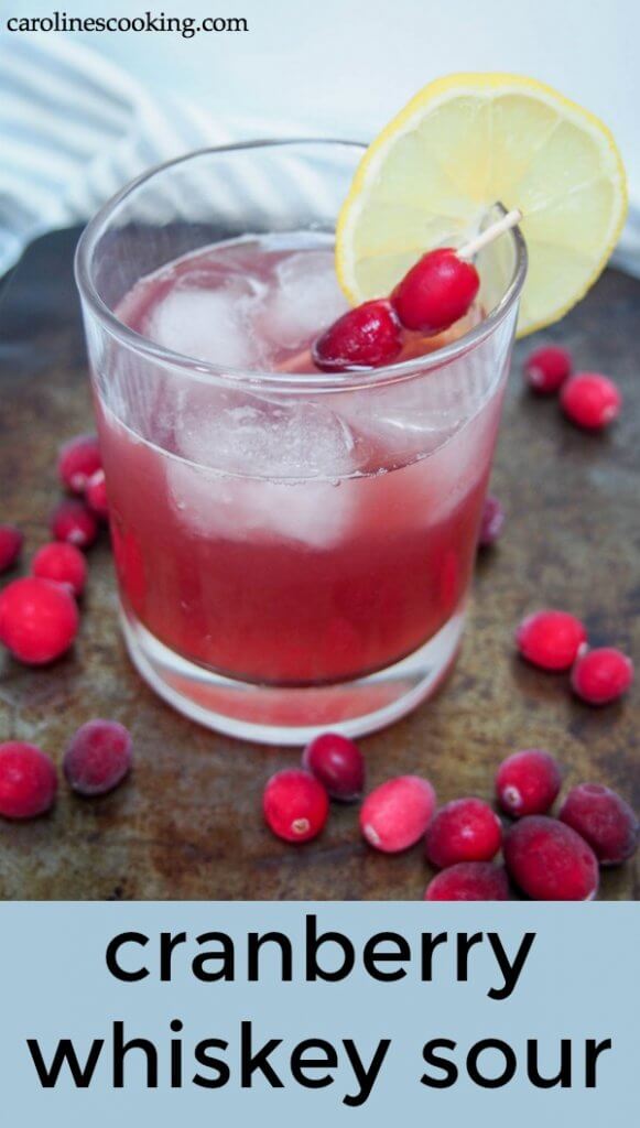 cranberry whiskey sour