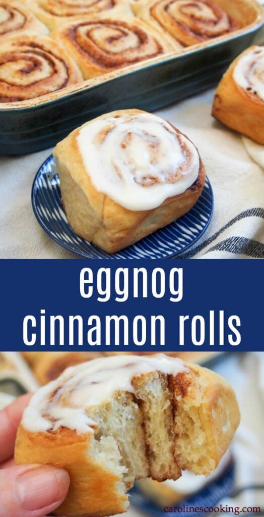 eggnog cinnamon rolls