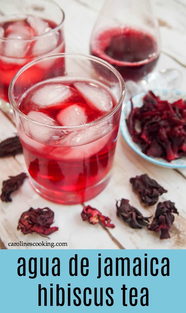 agua de jamaica hibiscus tea