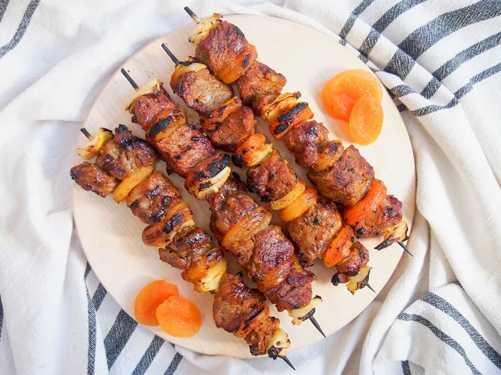 Sosaties (South African lamb and apricot kebabs) - Caroline&amp;#39;s Cooking