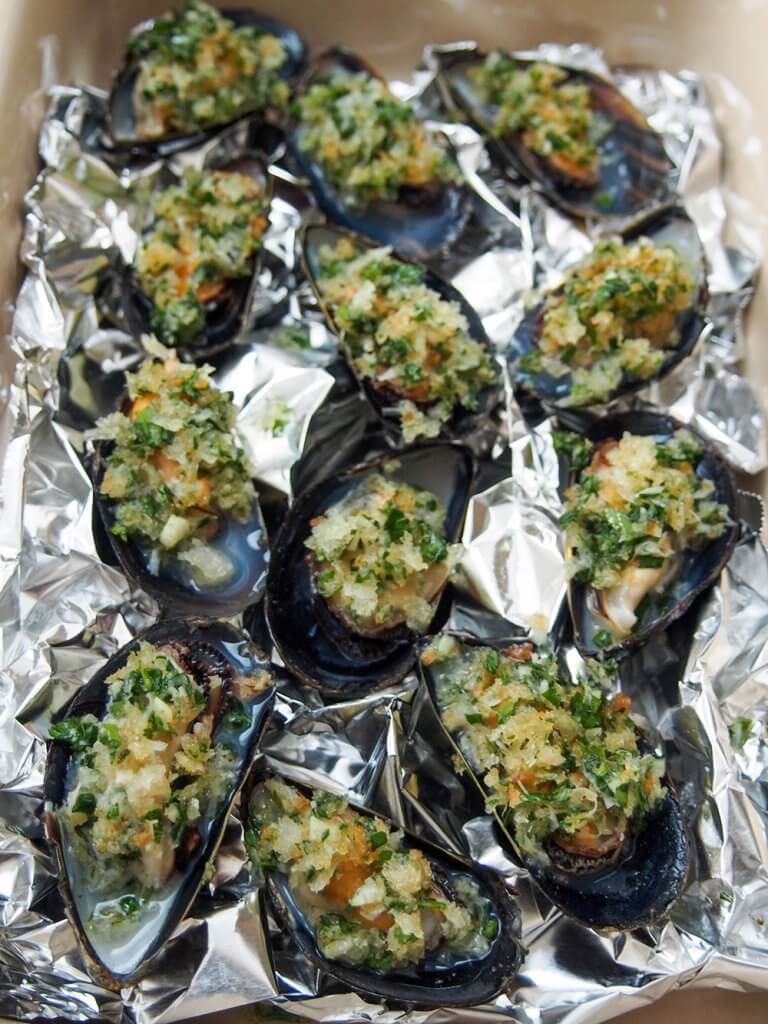 Baked mussels Caroline's Cooking