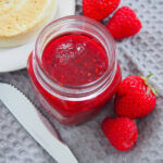 jar of strawberry raspberry jam