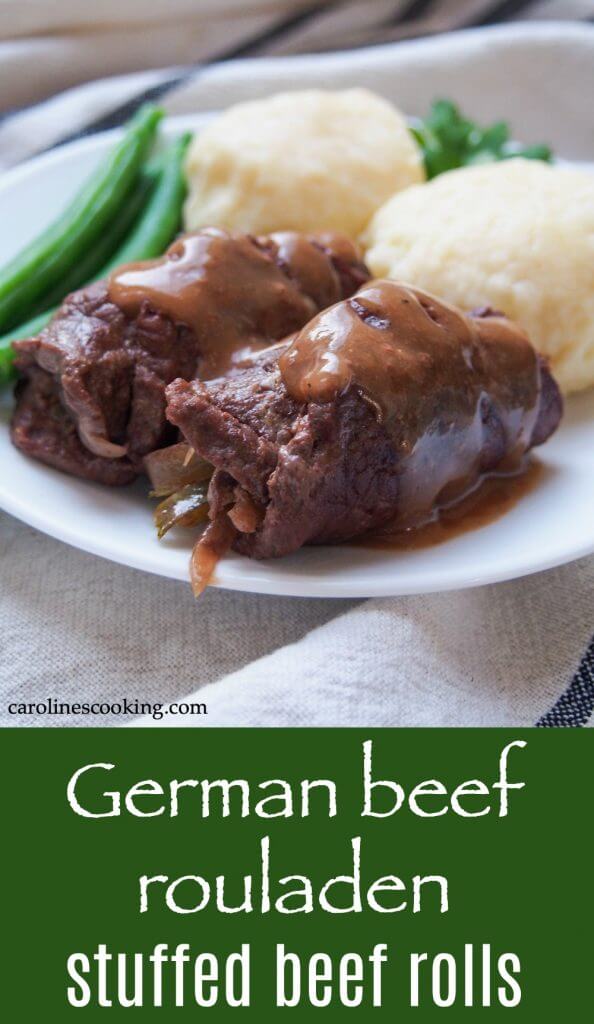 German beef rouladen