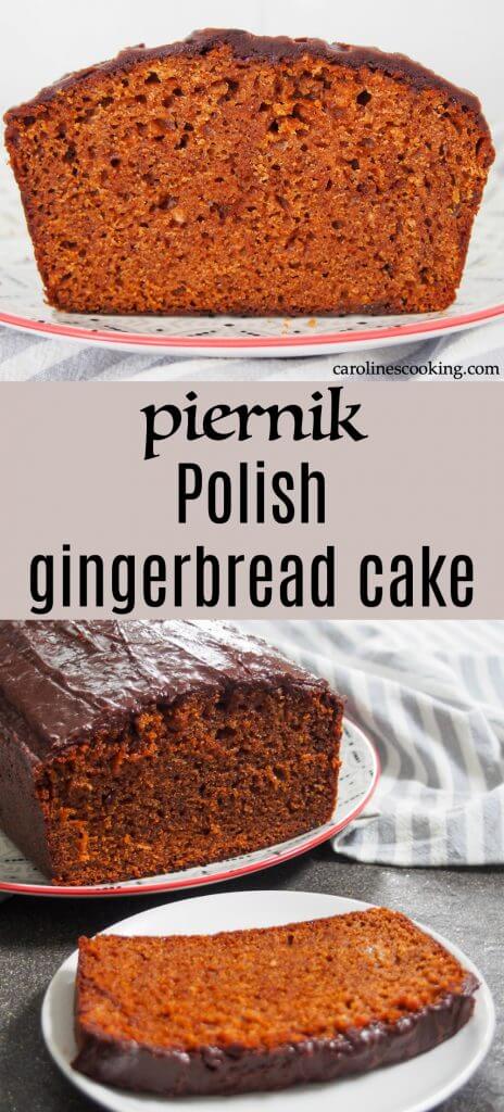 Piernik is a Polish gingerbread or honey spice cake that is packed with delicious flavor. It's traditional for the festive season, but being both easy and tasty, it's worth making any excuse to make it.