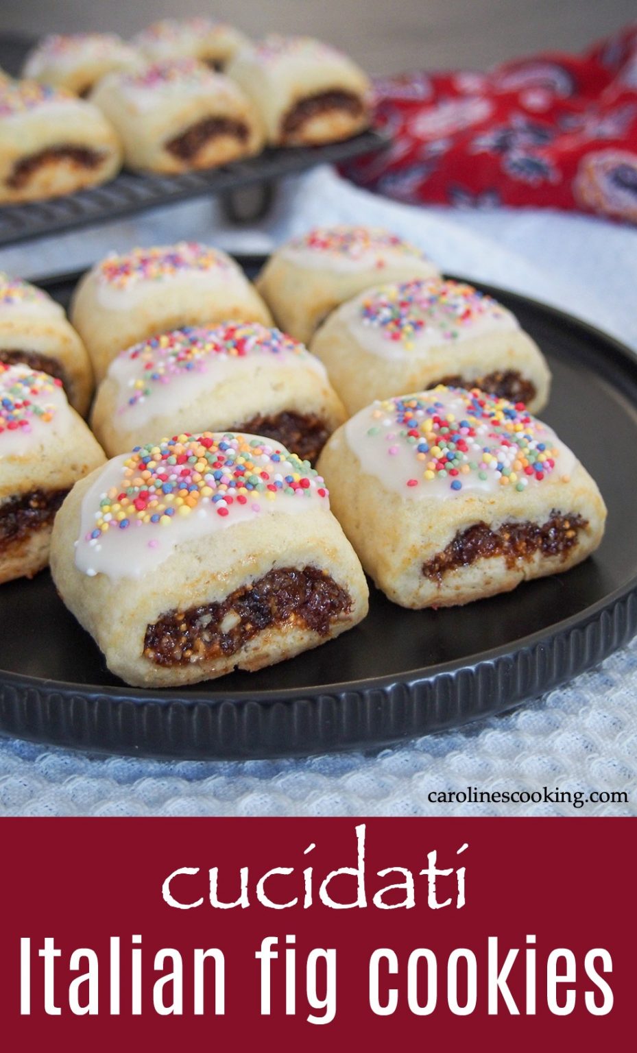 Cucidati (Italian fig cookies) - Caroline's Cooking