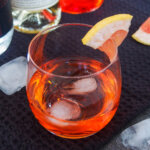 glass of unusual negroni cocktail