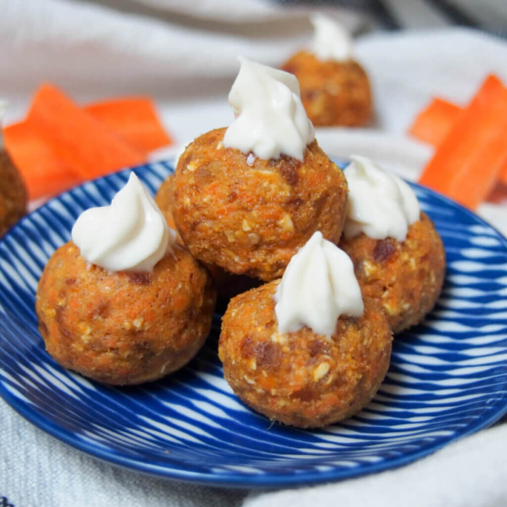 Carrot cake energy bites Caroline's Cooking