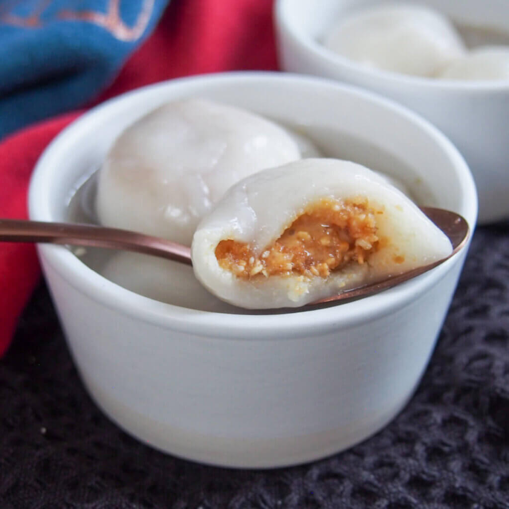 Chinese sweet dumplings tangyuan Caroline's Cooking