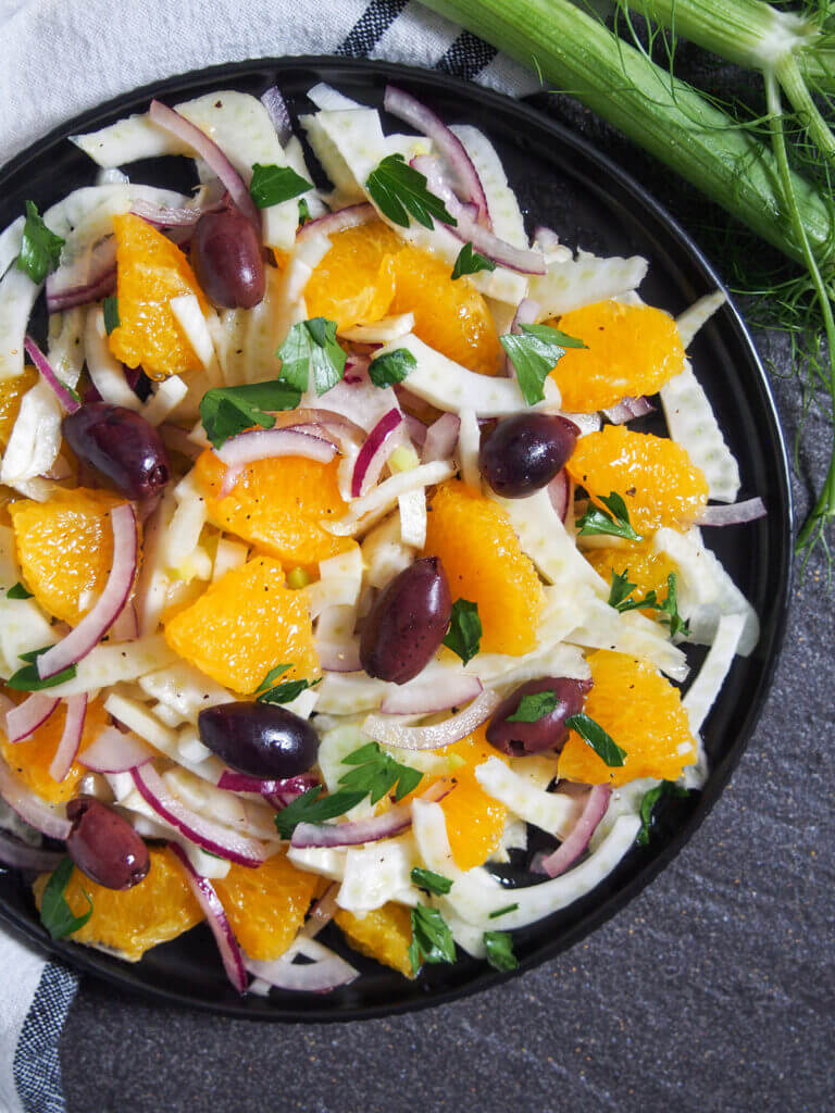 Sicilian fennel orange salad Caroline's Cooking