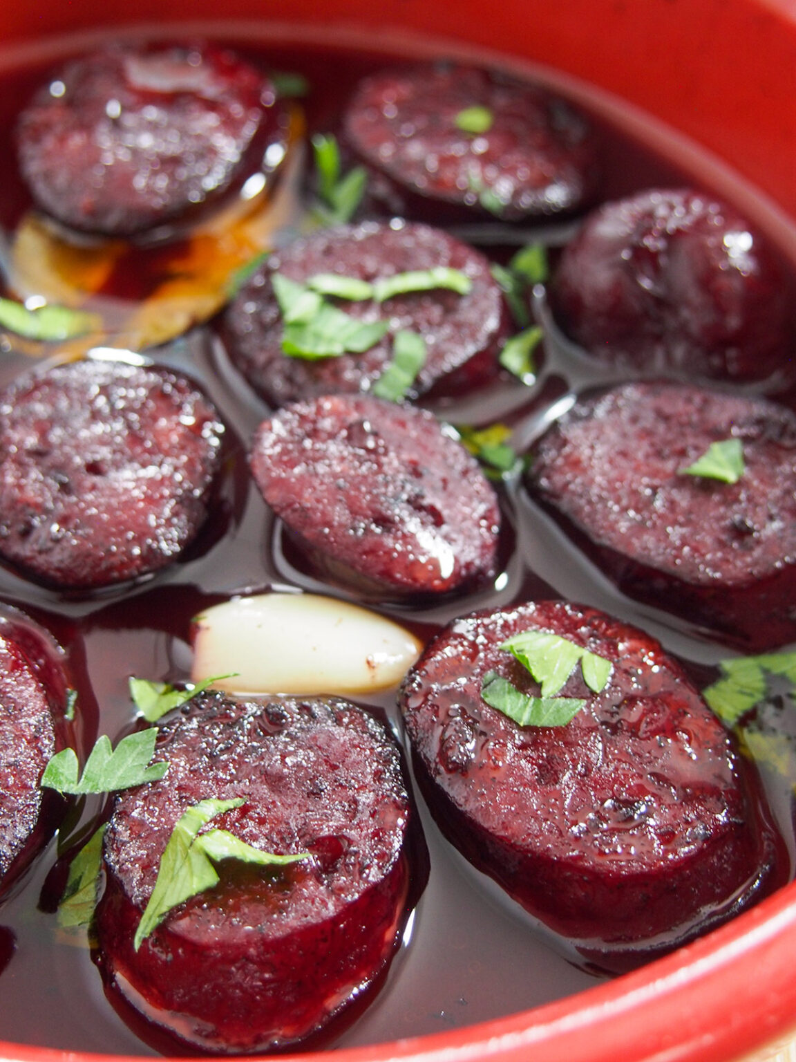 Chorizo al vino tinto (chorizo in red wine) Caroline's Cooking