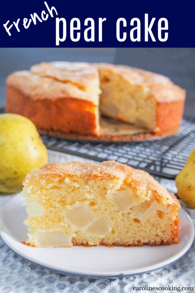 French pear cake