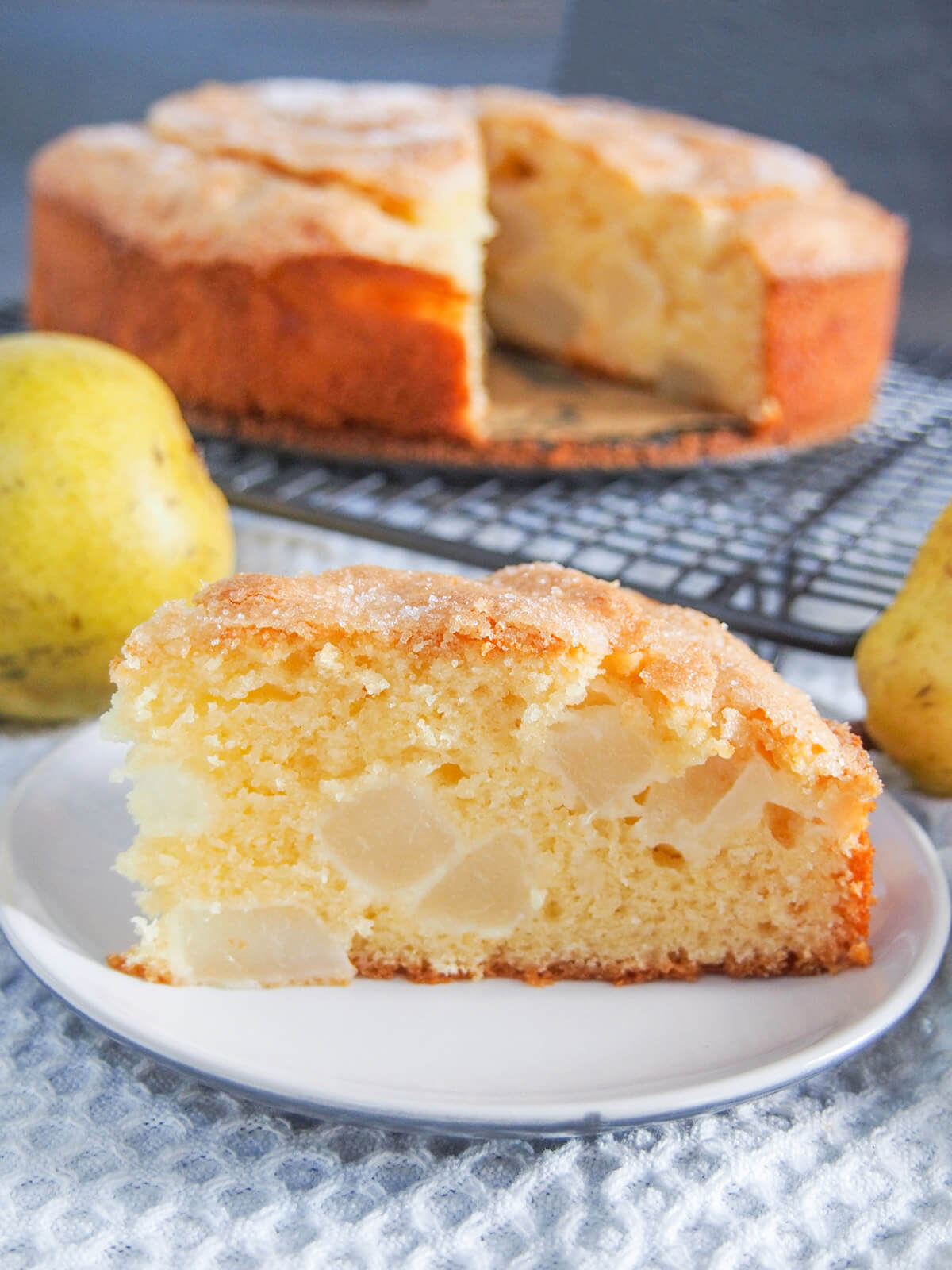 Finnish Pear Cake Soft And Fragrant