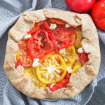whole tomato galette from overhead
