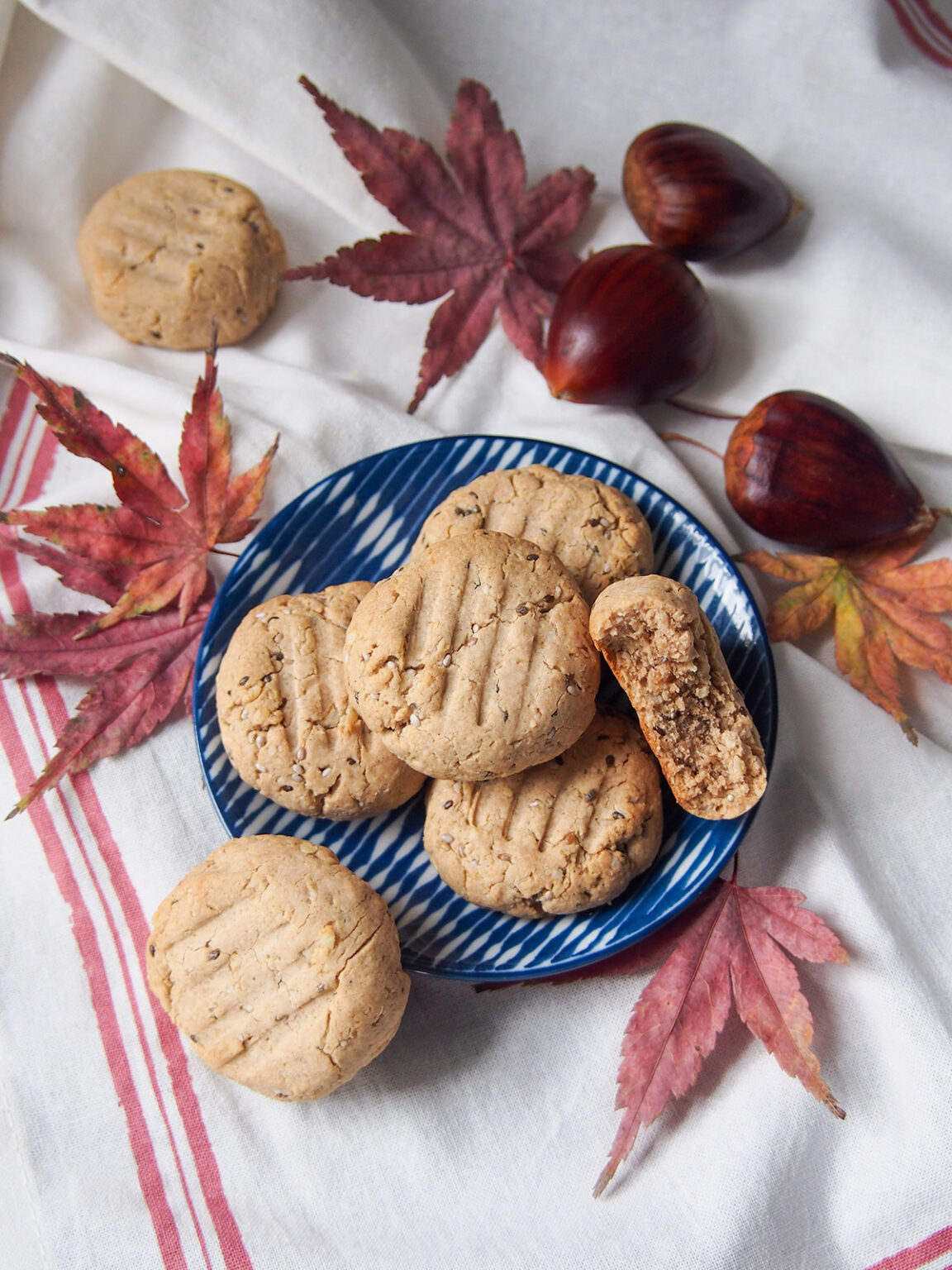 Glutenfree maple chestnut cookies Caroline's Cooking