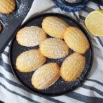 plate of lemon madeleines