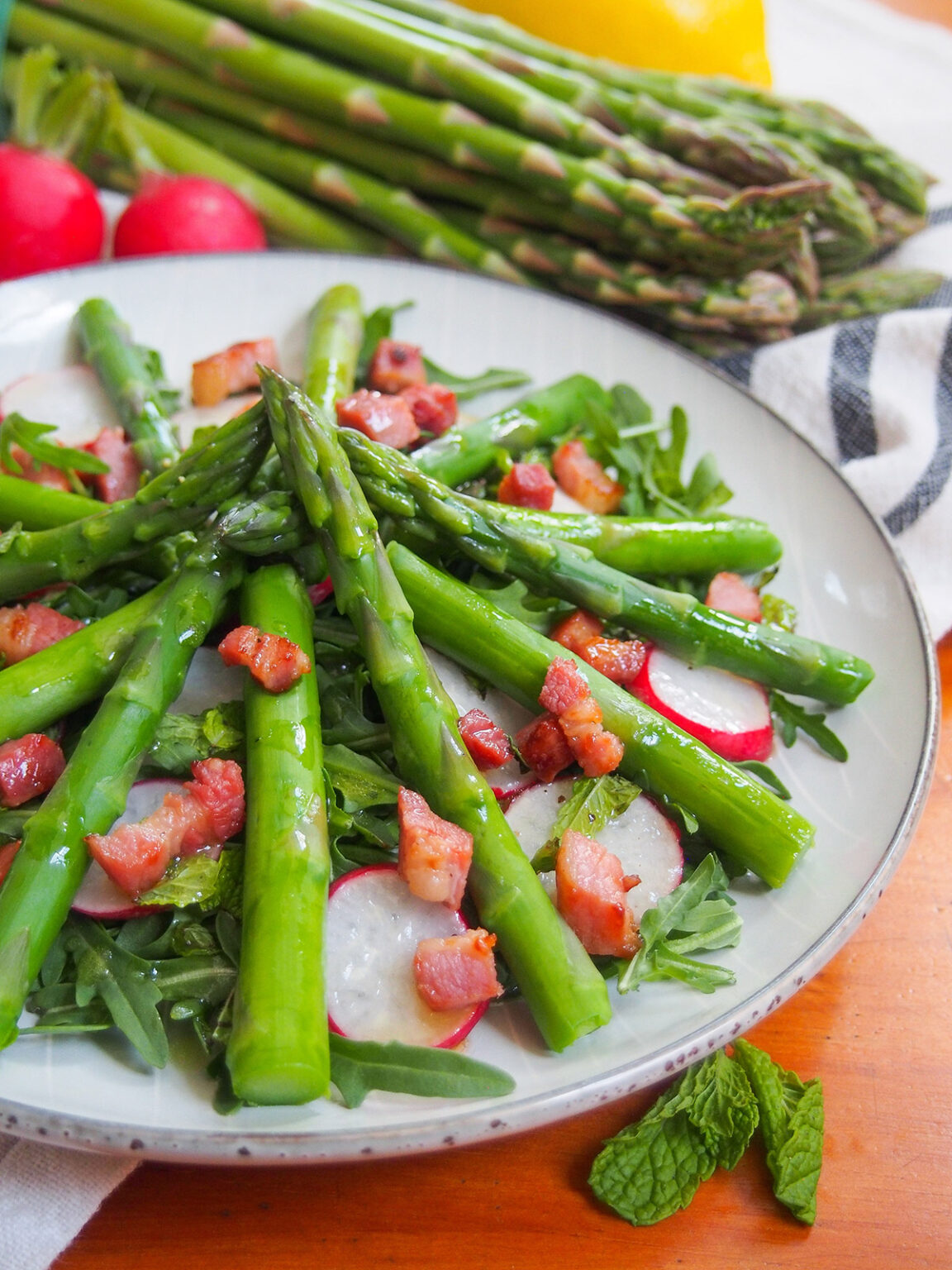 Asparagus salad with lemon vinaigrette Caroline's Cooking