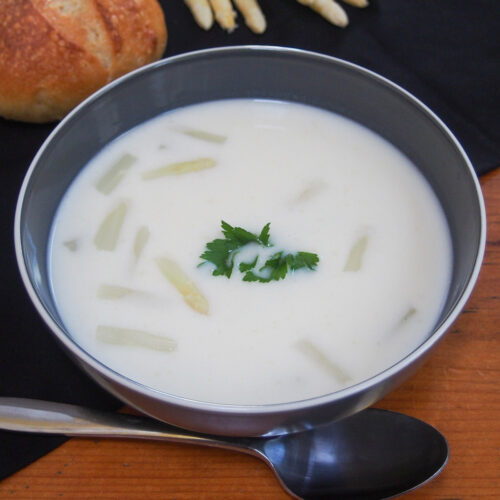 White asparagus soup Caroline's Cooking