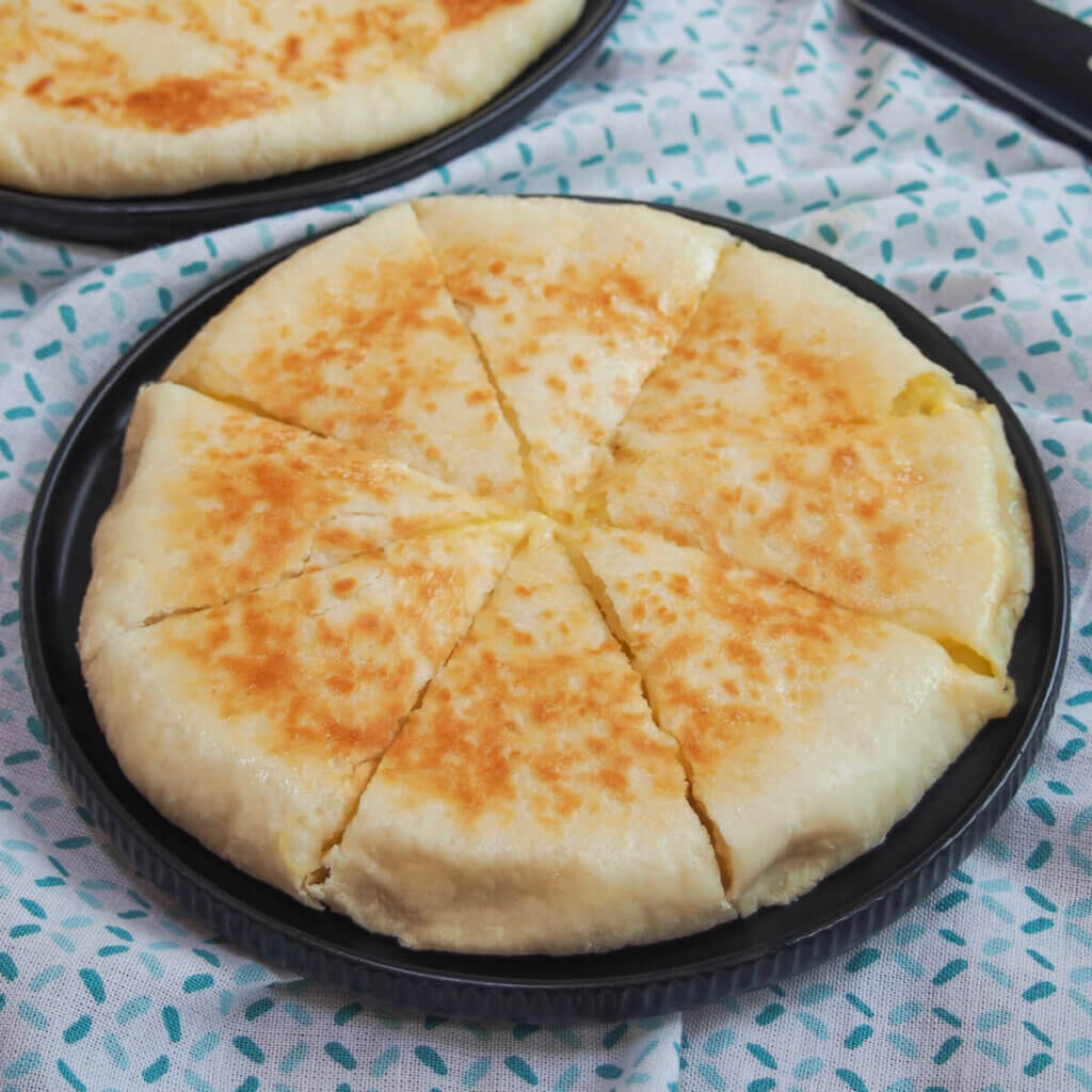 Imeruli Khachapuri Georgian Cheese Filled Bread Caroline s Cooking Imeruli Khachapuri Georgian Cheese Filled Bread Caroline s Cooking