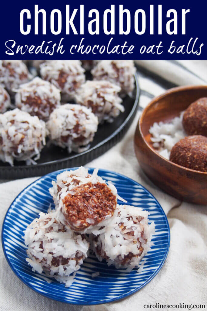 Chokladbollar are super simple and incredibly delicious Swedish chocolate oat balls. They're made with only a handful of ingredients and are quick to make, but the result is sure to be loved by all.