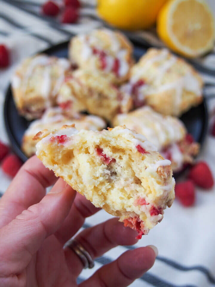 Raspberry scones Caroline's Cooking