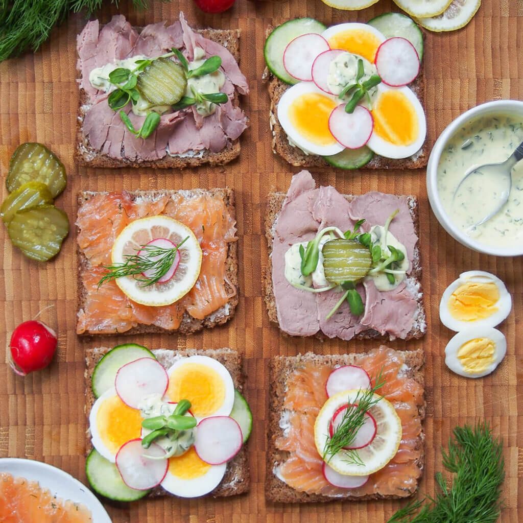 Smørrebrød (Danish open sandwiches) - Caroline&amp;#39;s Cooking