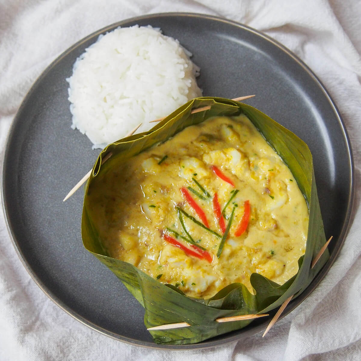 Cambodian fish amok (amok trey) - Caroline's Cooking Cambodian fish amok (amok trey) - Caroline's Cooking