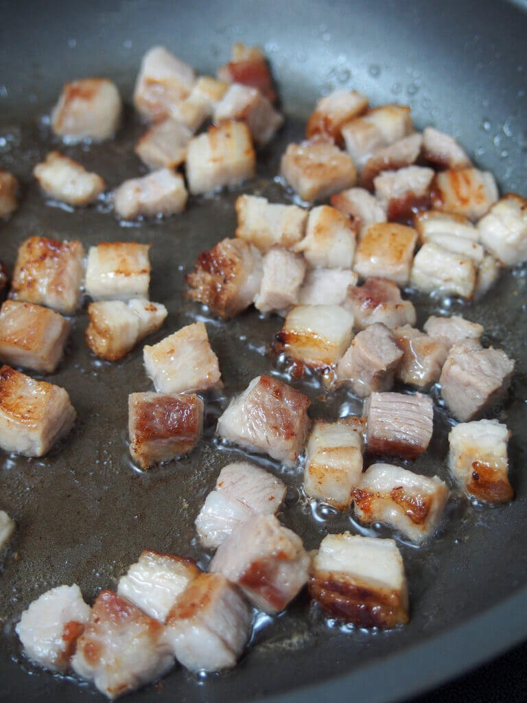 Chashu chahan (Japanese fried rice with pork belly) - Caroline's Cooking