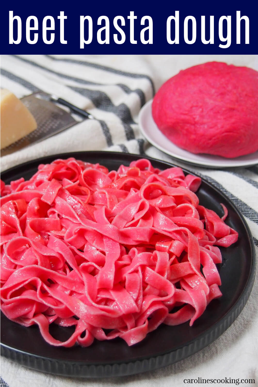 This beet pasta dough (beetroot pasta dough) creates a beautiful pink pasta thanks to beet puree. It's colorful, with a lovely soft texture and tastes delicious, too. This beet pasta dough (beetroot pasta dough) creates a beautiful pink pasta thanks to beet puree. It's colorful, with a lovely soft texture and tastes delicious, too.