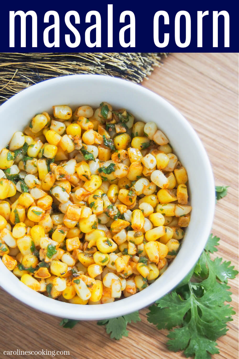 Masala corn is an easy and tasty Indian snack combining warm, buttery corn with spices and herbs. It's quick to make, a delicious mix of flavors.