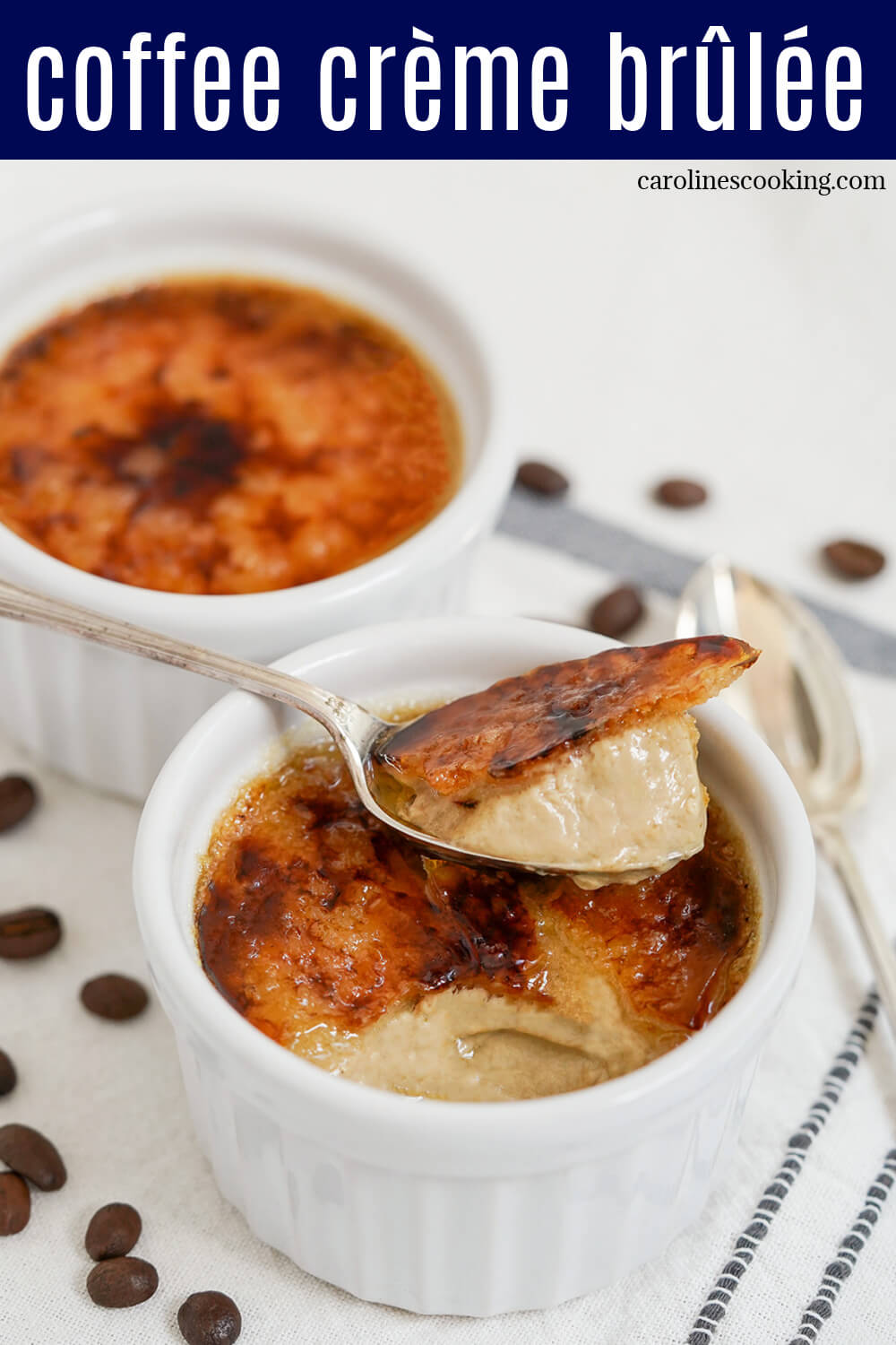 Coffee crème brûlée is a delicious coffee-flavored variation on the classic French dessert, Just as rich and creamy, with the crunchy crust, it's well worth enjoying soon. Coffee crème brûlée is a delicious coffee-flavored variation on the classic French dessert, Just as rich and creamy, with the crunchy crust, it's well worth enjoying soon.