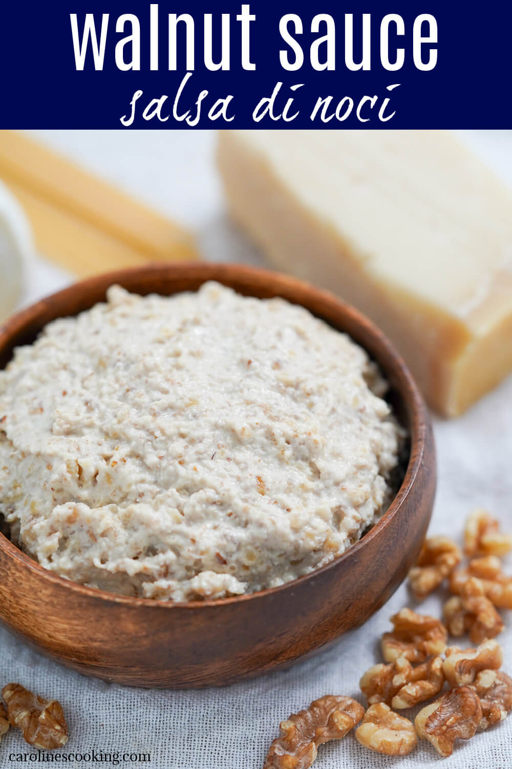 Walnut sauce is a lesser-known Italian sauce that's surprisingly creamy and flavorful given the humble ingredients. Easy to make, it's delicious with a range of pastas, gnocchi and more.