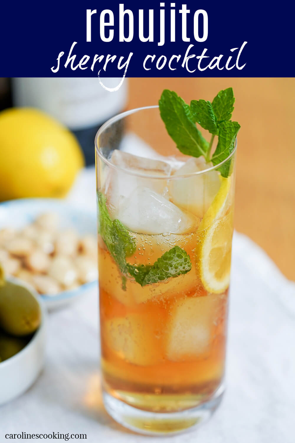 The rebujito is a super simple sherry cocktail that's a great low ABV drink. It's light, crisp and a refreshing balance of sweet and dry. Perfect to sip on a warm day.