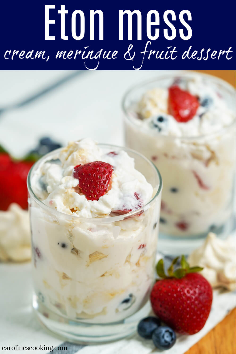 Eton mess is a classic British dessert that is incredibly easy to prepare - simply fruit, cream and meringue - but the result is a delicious treat whenever you enjoy it. Eton mess is a classic British dessert that is incredibly easy to prepare - simply fruit, cream and meringue - but the result is a delicious treat whenever you enjoy it.