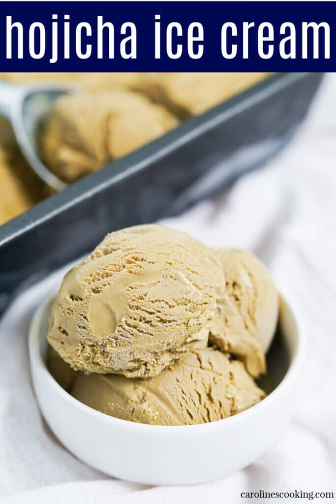 This hojicha ice cream has fantastic depth of flavor and a smooth, creamy texture. It's easier to make than you might think and such a delicious scoop!