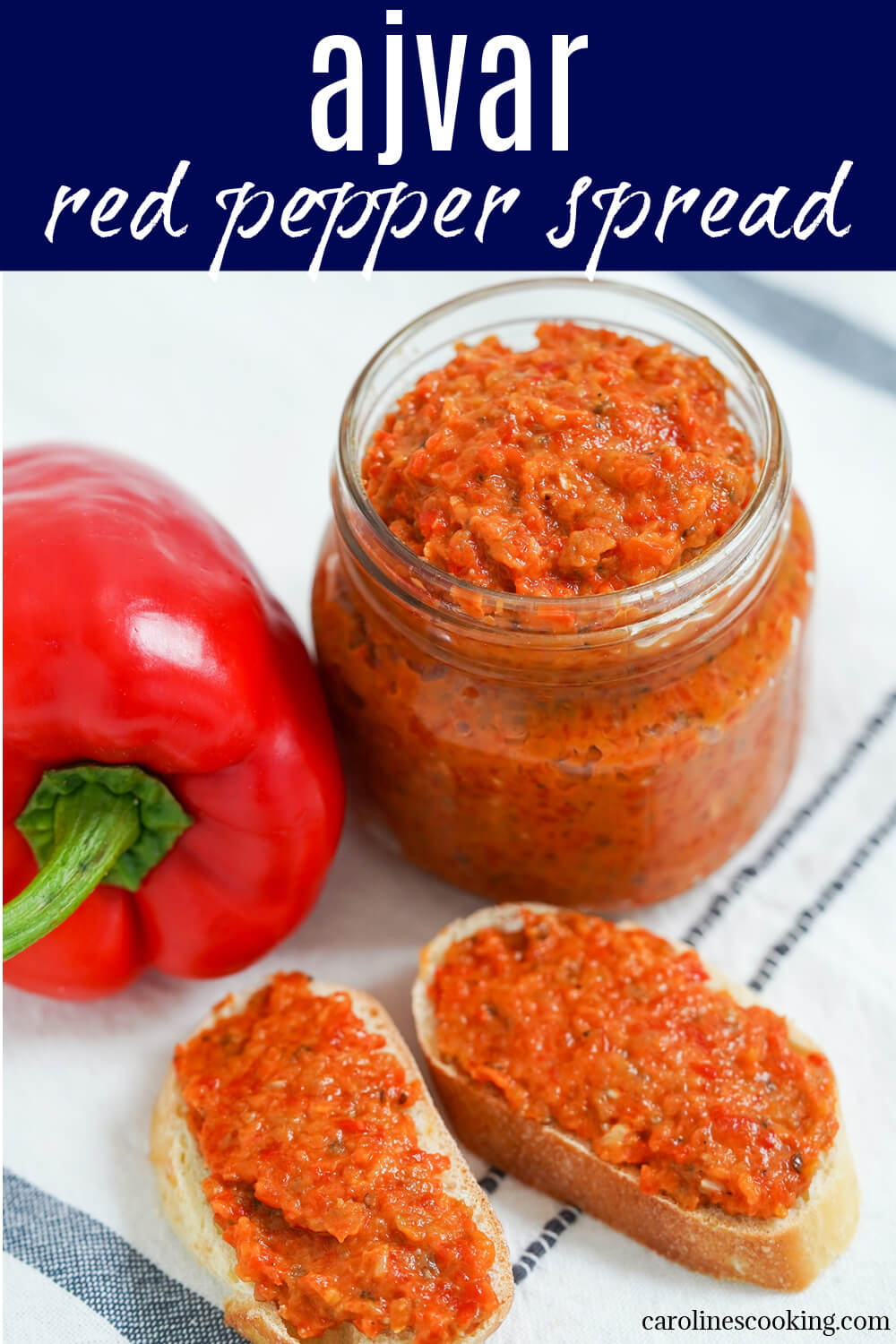 Ajvar is a bright and flavorful Balkan pepper-based dip/spread that's delicious with bread, meats and more. Easy to make and versatile in how you enjoy. Ajvar is a bright and flavorful Balkan pepper-based dip/spread that's delicious with bread, meats and more. Easy to make and versatile in how you enjoy.